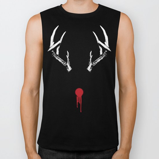 Rudolph the Bloody Nosed Reindeer Biker Tank
