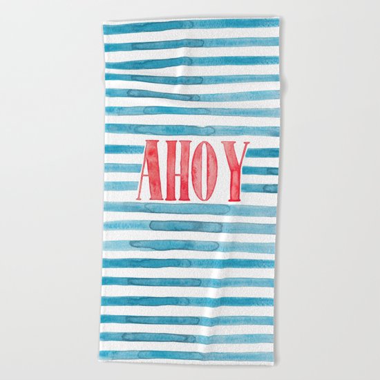 Ahoy Beach Towel