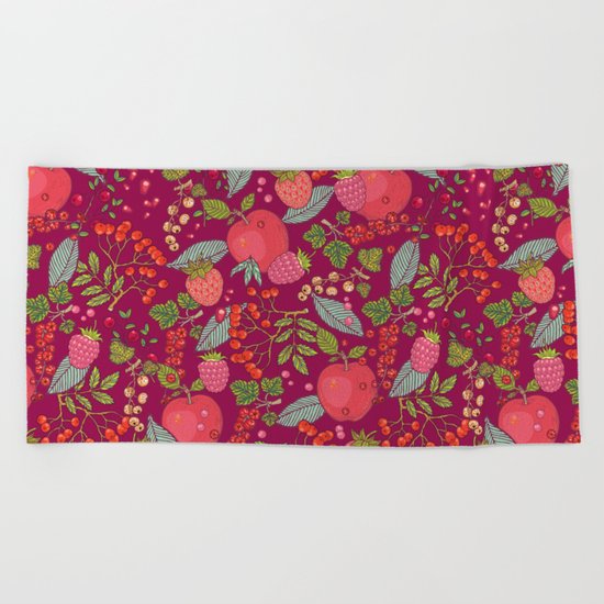 Red Beach Towel