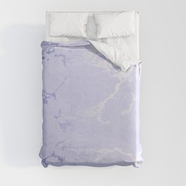 Very Peri 2022 Color Of The Year Periwinkle Marble Kintsugi Ceramic II Duvet Cover