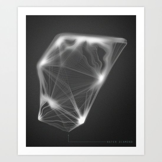 Water Diamond Art Print