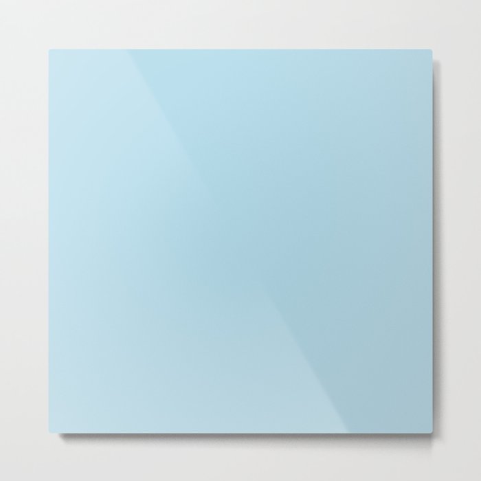 Azure Sky pale blue pastel solid color modern abstract pattern  Metal Print