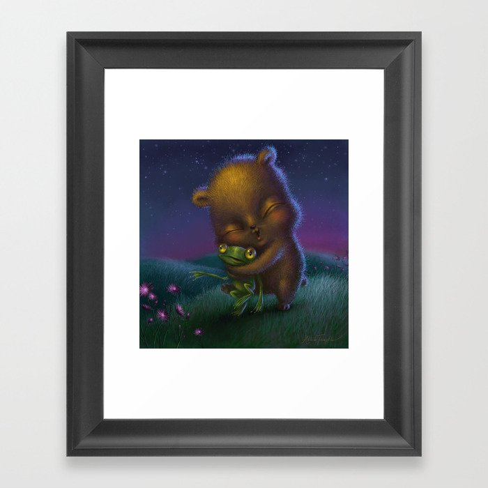 "Bear Hug" Framed Art Print