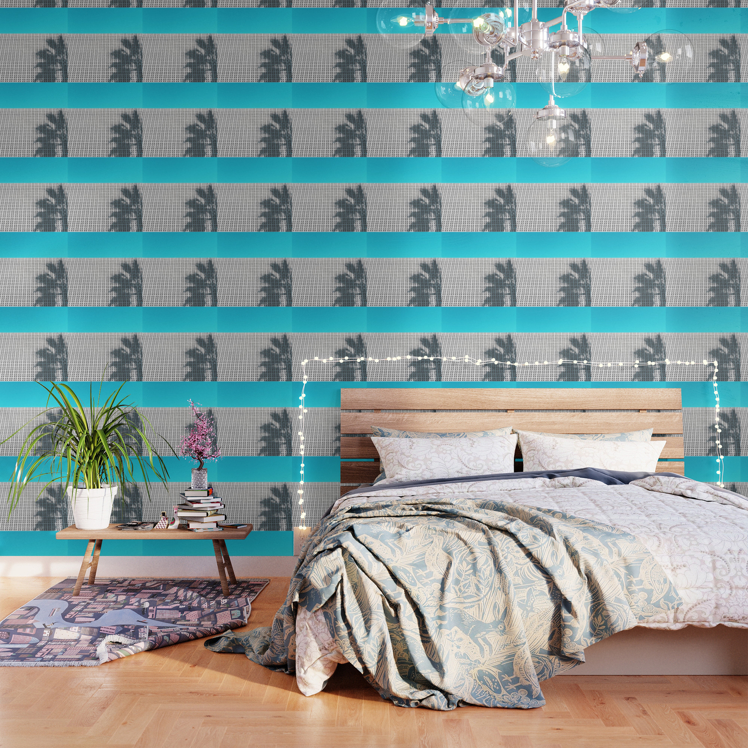 Parker Palm Springs With Palm Tree Shadow Wallpaper By
