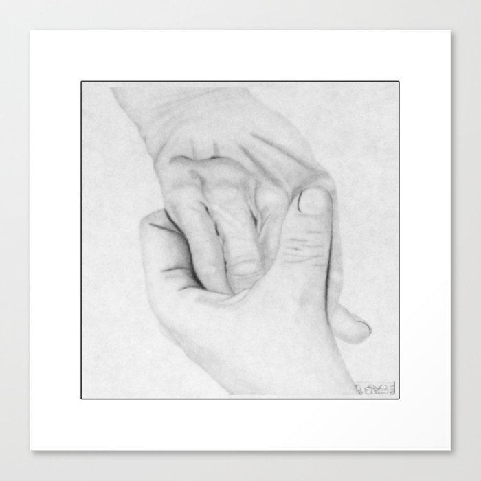 Holding Hands Canvas Print