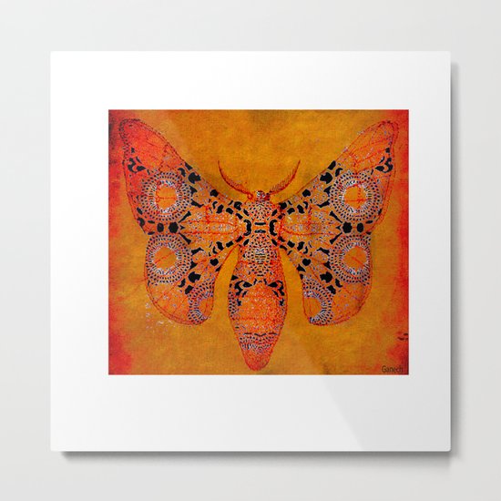 Le papillon" Belle époque " Metal Print