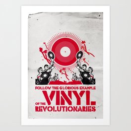 Vinyl Revolution Art Print