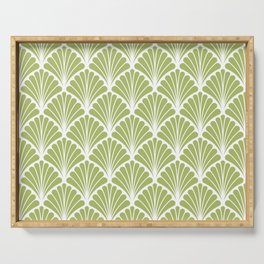 Seamless Geometric Art Deco Pattern. Abstract vintage floral background.  Serving Tray