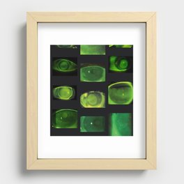 green eye aesthetic  Recessed Framed Print
