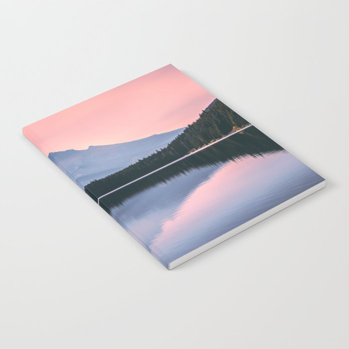 Mount Hood Pastel Sunset - Cascade Mountain Adventure Notebook