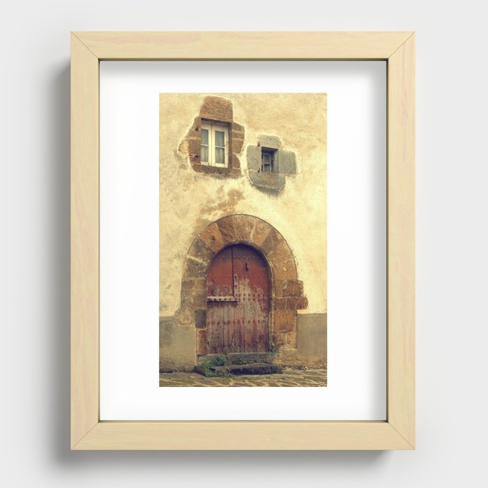 The red door Recessed Framed Print