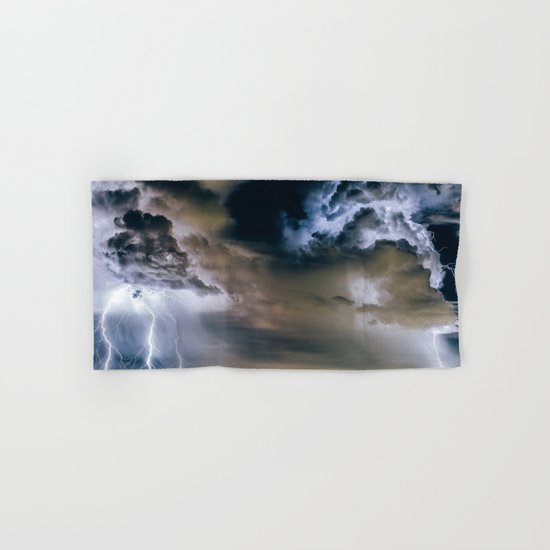 Lightning #clouds Hand & Bath Towel