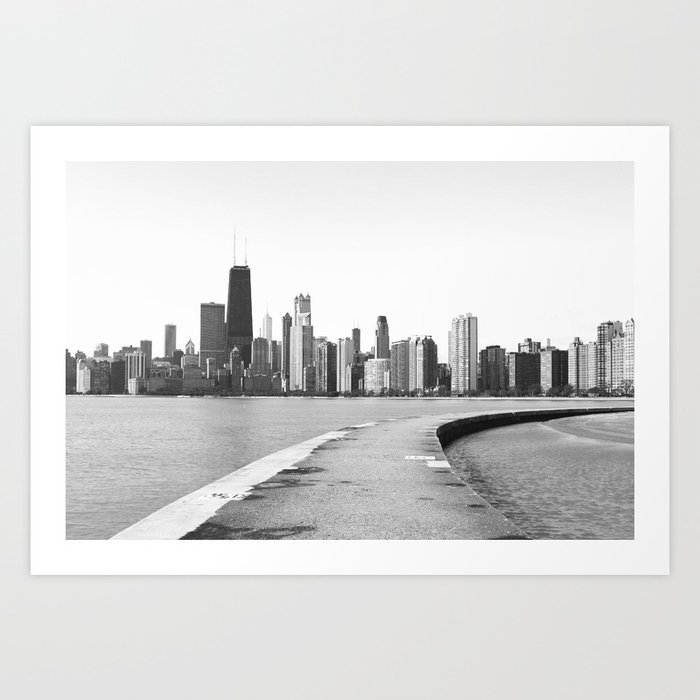 Black & White Chicago Photograph Art Print