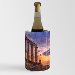 Greek Temple by the Sea Wine Chiller