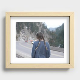 Highways and Headlights Recessed Framed Print