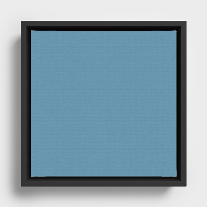 Delphinium Blue Framed Canvas
