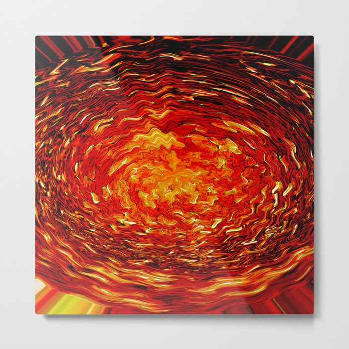 Fireball Abstract  Metal Print