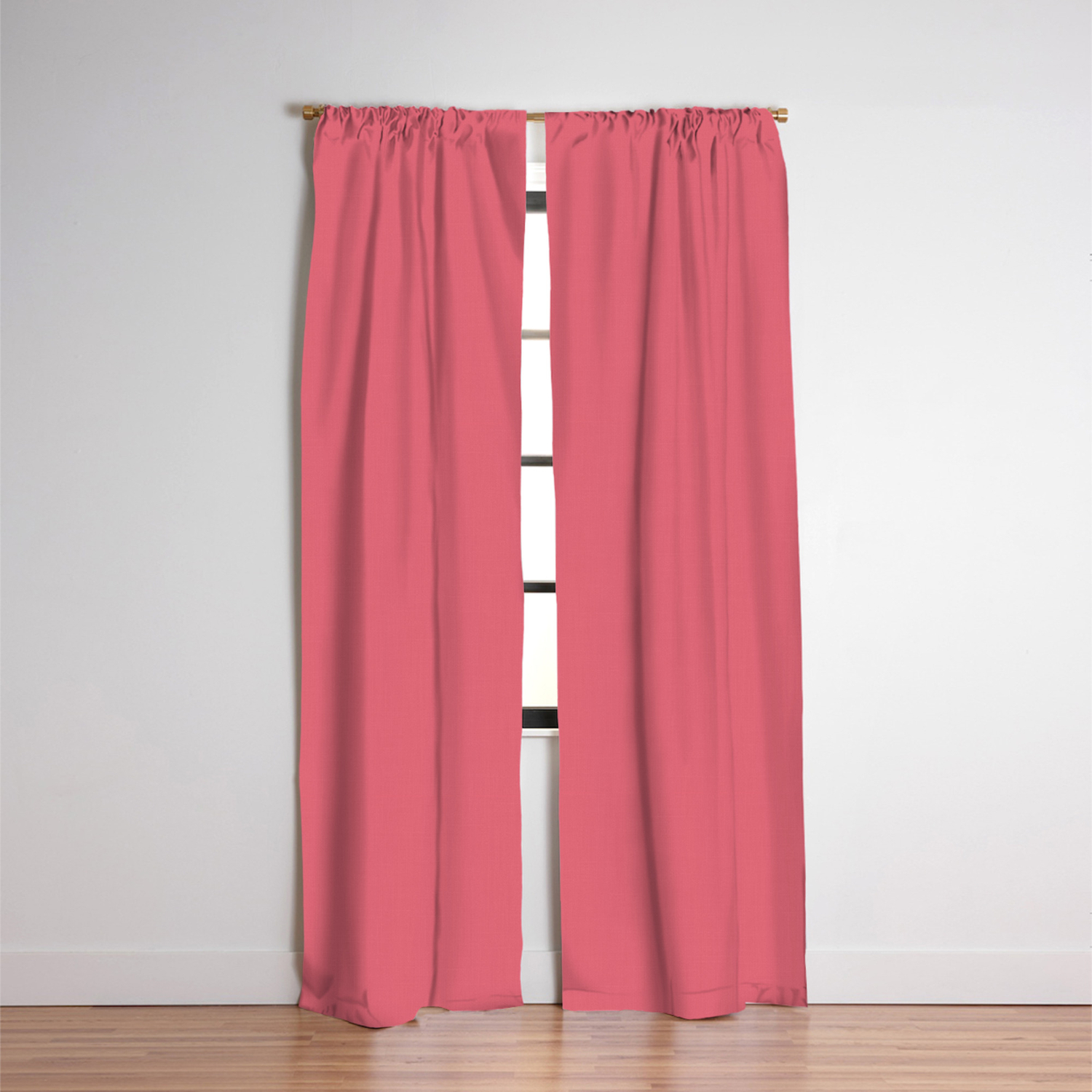 Solid Color Pantone Sun Kissed Coral 17 1736 Pink Blackout