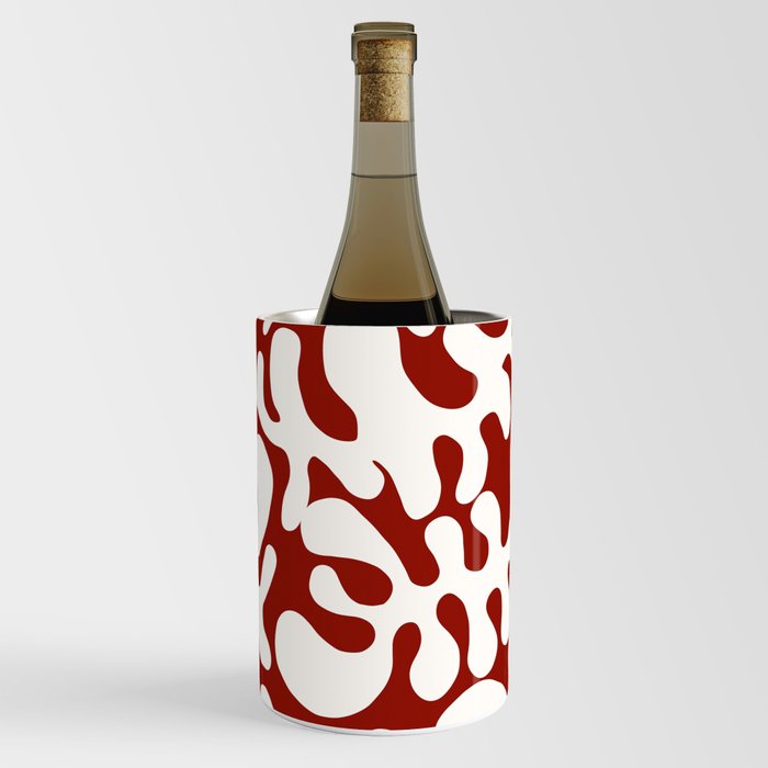 White Matisse cut outs seaweed pattern 9 Wine Chiller