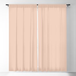 From The Crayon Box – Desert Sand Light Pastel Peach Solid Color Blackout Curtain