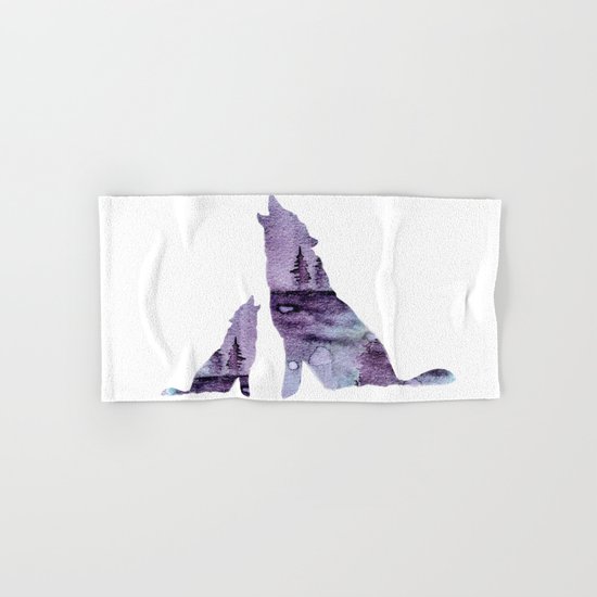 Howling Wolves Hand & Bath Towel