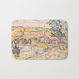 Paul Signac "Petit Andely-The River Bank" Bath Mat | Paulsignac, Painting, Neoimpressionism, Riverbank, Signac, Petitandely, Pointilism, River 