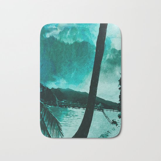 Tempest Island (Colder Version) Bath Mat