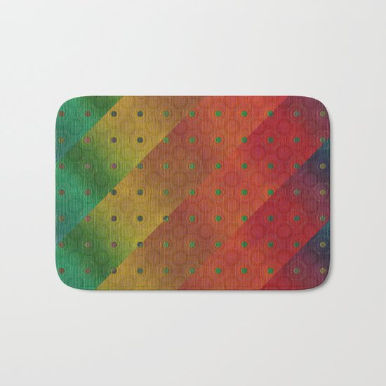 Color Transition Pattern Bath Mat