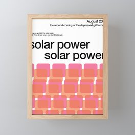 solar power Framed Mini Art Print