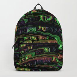 Weird Fractal Backpack | Groovyart, Green, Weird, Funky, Trippy, Colorful, Abstractart, Funkyart, Psychedelic, Bizarre 