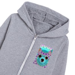 Chihuahua Mandala Dog Art by Sharon Cummings Kids Zip Hoodie