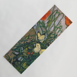 Vincent van Gogh - Butterflies and Poppies Yoga Mat