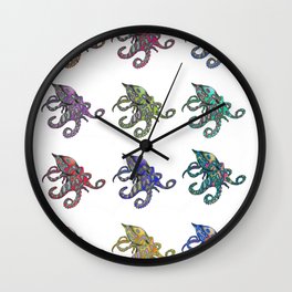 Octopus Party Wall Clock