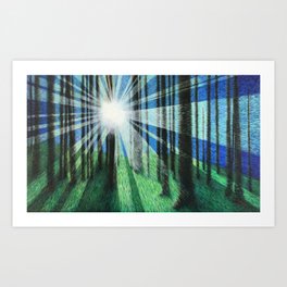 Movement in Color and Light Art Print