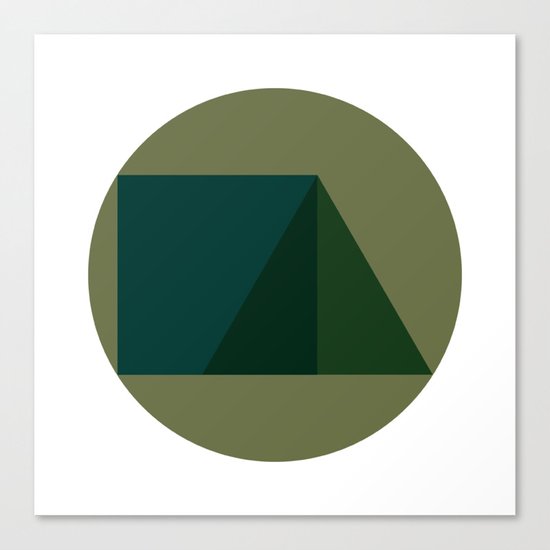 #249 Triad – Geometry Daily Canvas Print