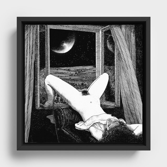 asc 558 - Le clair de femmes (Moonstruck) Framed Canvas