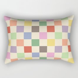 Colorful Checkered Pattern Rectangular Pillow