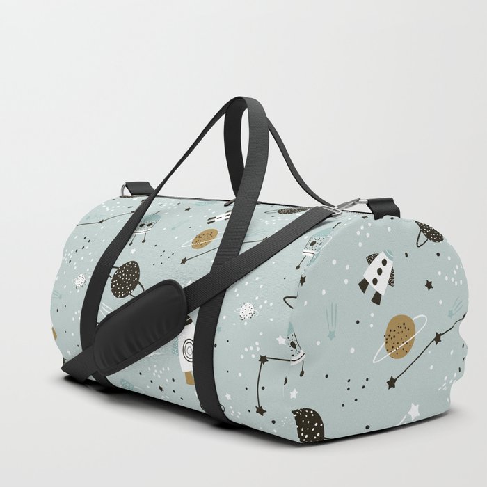 Space ships Animals Prints patterns Duffle Bag
