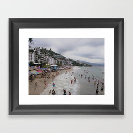 Beach Day, Puerto Vallarta Framed Art Print