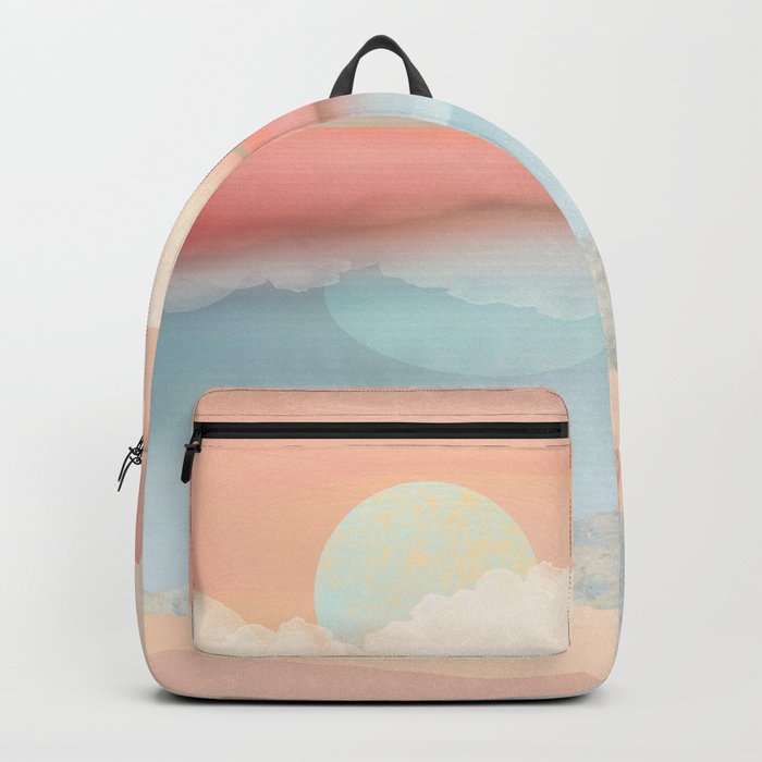 Mint Moon Beach Backpack by SpaceFrogDesigns