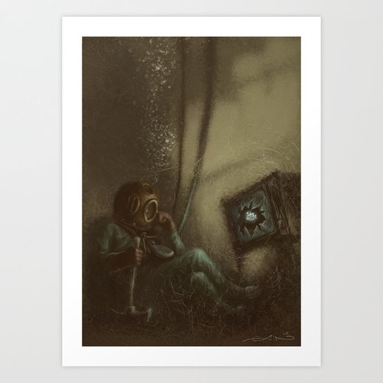 Trapped In A Box Art Print