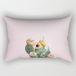 Donut Cactus In Bloom Rectangular Pillow