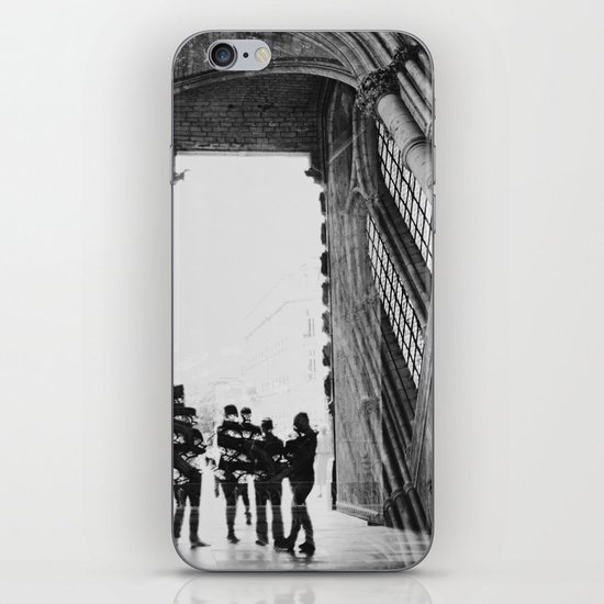 black and white cathedral iPhone & iPod Skin