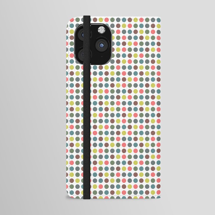 Retro Polka Dots iPhone Wallet Case by ARTbyJWP | Society6