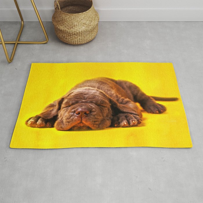 Cane Corso Italian Mastiff Puppy Rug By K9printart