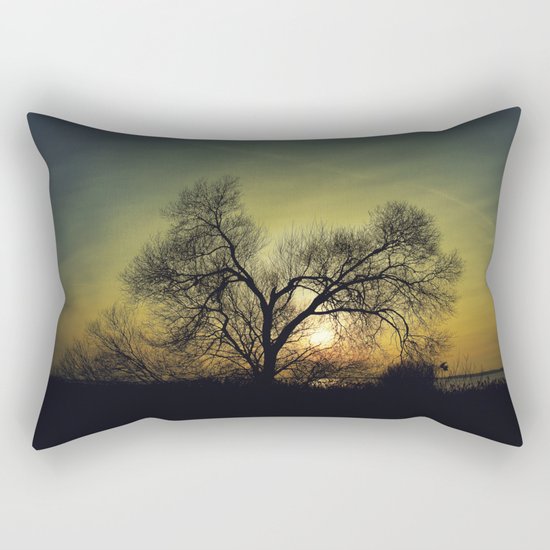 December Sun magical blue light Rectangular Pillow