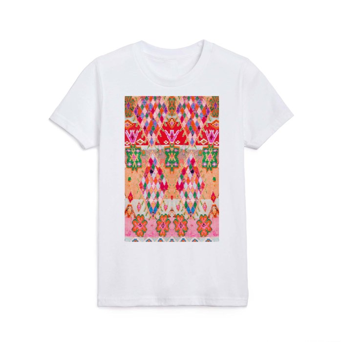 Traditional Vintage Moroccan Berber Rug Kids T Shirt