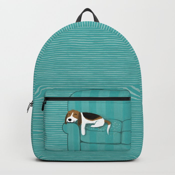 Happy Couch Beagle | Cute Sleeping Dog Backpack