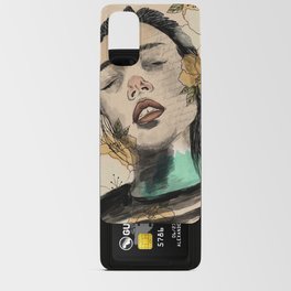 Calm Abstract Woman Portrait Art Android Card Case