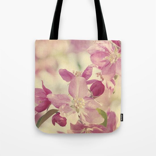Pink Crabapple Blossom Tote Bag